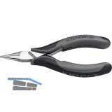 KNIPEX Elektronik Greifzange 3522 ESD DIN 9655 flach-runde Backen, 2K, L=115 mm