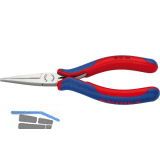 KNIPEX Elektronik Greifzange 3552 DIN 9655 flache Backen, 2K, L=145 mm