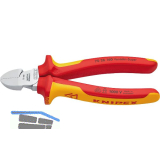 KNIPEX Seitenschneider, verchromt, 2-K, VDE 160 mm
