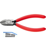 KNIPEX Seitenschneider f�r Elektromechaniker 7601, KS-Griff, schwarz, L=125 mm