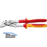 KNIPEX Zangenschl�ssel VDE 8606 SW-52 mm 19 Positionen 2K-Griff chrom, L=250 mm