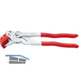 KNIPEX Fliesenbrechzange 9113, verchromt, Kunststoff-Griffe, L=250 mm