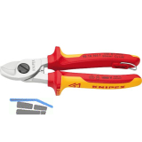 KNIPEX Kabelschere VDE 9516 T f�r Kabel 15 mm/50 mm� 2K-Griff mit �se L=165 mm