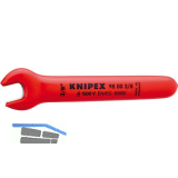 KNIPEX Einmaulschl�ssel isoliert Zoll, SW 3/8", Maulstellung 15�, L=108 mm