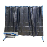 KEMPER Schwei�erschutzwand 1-teilig Breite 2.10 m dunkelgr�n