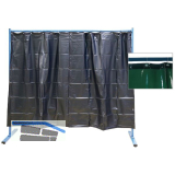 KEMPER Schwei�erschutzwand 1-teilig Breite 2.10 m hellgr�n