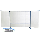 KEMPER Schwei�erschutzwand 3-teilig Breite 3.80 m glasklar
