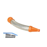 PRESSOL Auslaufrohr Metall 300 mm flexibel passend zu Wei�blech Trichter