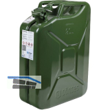 Kraftstoffkanister Stahlblech lackiert oliv Inhalt 20 Liter