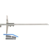 HELIOS PREISSER Tiefenmessschieber Form B mit Haken DIN 862 Messbereich 0-300 mm
