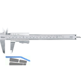 MITUTOYO Analog-Messschieber Momentklemmung Tiefenma� flach Messb. 0-300mm/0-12"