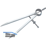 Pr�zisions Federspitzzirkel Schenkell�nge 300 mm