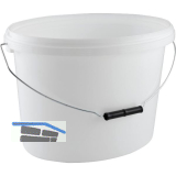 Eimer Oval 12,5L wei� mit B�gel ohne Deckel