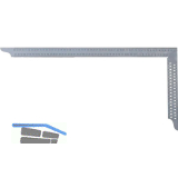 HEDUE Zimmermannswinkel Niro mit Anrei�l�cher Schienenl�nge 700 x 300 mm