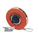 RICHTER Stahlma�band Metri 10 m wei�lackiert in Kapsel Anfang A Genauigkeit II