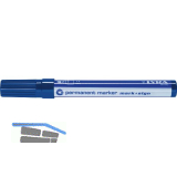 LYRA Permanent-Marker 112 Strichbreite 1-4 mm blau runde Spitze