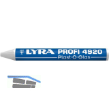 LYRA Wachskreide 4920 Plast-O-Glas runde Form wei� Inhalt 12 St�ck