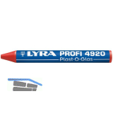 LYRA Wachskreide 4920 Plast-O-Glas runde Form rot Inhalt 12 St�ck