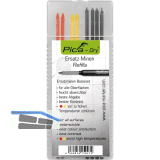 PICA Ersatzminen-Set graphit/gelb/rot zu Tieflochmarker Pica Dry