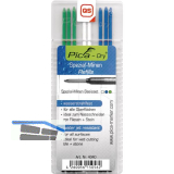 PICA Ersatzminen-Set permanent blau/wei�/gr�n wasserstrahlfest