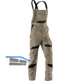 K�BLER Latzhose Activiq 3250 sandbraun/schwarz 52