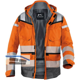 K�BLER Warnschutz-Wetterjacke Reflectiq orange/grau M