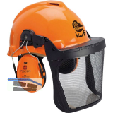 3M Forsthelm G3000 bel�ftet mit Visier und Geh�rschutz Farbe orange
