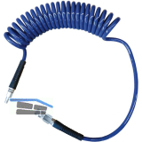 Spiralschlauch 4 m aus Polyurethan 6,5 x 10 mm mit 2 x 1/4" AG