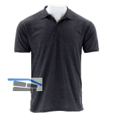 FRUIT OF THE LOOM Polo-Shirt Piqu� Type F502 dkl. grau meliert XL