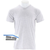 FRUIT OF THE LOOM T-Shirt V-Neck Type F270 grau meliert L