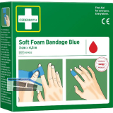CEDERROTH Soft Foam Bandage Rolle Farbe blau L�nge 450 cm Breite 3 cm