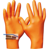 GEBOL Einweghandschuhe Orange Nitril Ultra Grip Gr��e XXL - 50 St�ck