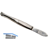 LEINA Splitterpinzette gerade, stumpf Gr��e 8 cm
