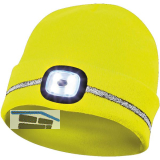 GEBOL Haube mit Reflektionsstreifen und LED-Lampe gelb