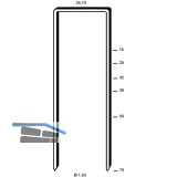 ALSAFIX Klammern Type WD 75 mm aus Stahldraht verzinkt (2800 St�ck)