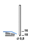 ALSAFIX Stifte BE 16 mm aus Stahldraht stanox (14000 St)