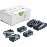 FESTOOL Akku-Starterset SYS 18 Volt / 4x 4,0 Ah TCL 6 DUO