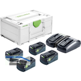 FESTOOL Akku-Starterset SYS 18 Volt / 4x 5,0 Ah TCL 6 DUO