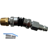 ALSAFIX Druckluft Stecknippel drehbar aus Stahl mit Au�engewinde 1/4"