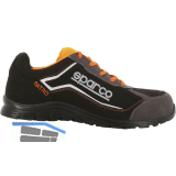 SPARCO Sicherheitshalbschuh Nitro Black Orange S3 SRC 43