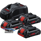 BOSCH Akku-Starterkit ProCore 18 Volt / 3 x 4,0 Ah Akku u Ladeger�t GAL1880CV