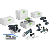 FESTOOL Akku-Combo-Set Holzbau 18 Volt / 5,0 Ah (IEC) Li-Ion