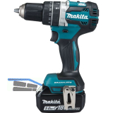 MAKITA Akku-Schlagbohrschrauber DHP484RTJ 18 Volt / 5,0 Ah (IEC) + 2 Akkus