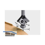 FESTOOL Wendeplatten-Abrundfr�ser HW Radius 1,5 mm