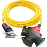 PCE Verl�ngerungskabel 3-fach K35 3G1.5 L�nge 5 m IP44