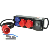 PCE Mobilverteiler Vollgummi Steyregg tragbar 5G2,5 2x250V/2x400V+FI IP44