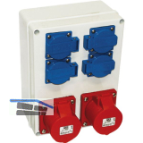 PCE Wandverteiler Schwaz 2x16 Ah/400 V/ 4x16Ah/250Volt IP44