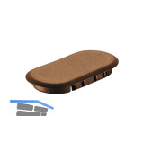 FESTOOL Abdeckkappe SV-AK D14 brn1 Farbe dkl. braun (32 St�ck)