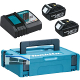 MAKITA Akku-Starterkit 18 Volt / 2 St�ck 3,0 Ah Akkus und Ladeger�t