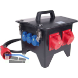 PCE Mobilverteiler Vollgummi Spitz tragbar 5G6 3x250V/3x400V+FI IP44